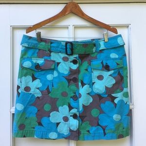 Boden vintage-look floral mini skirt